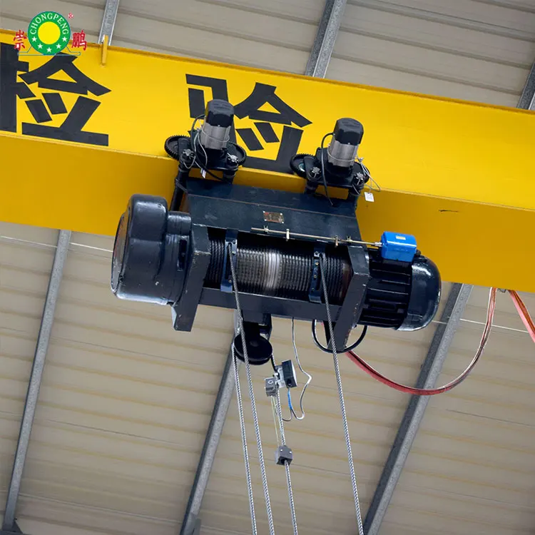 CD MD Type 2000kg Monorail Beam Hoist 5t 7.5t 10t Electric Wire Rope Hoist With Trolley
