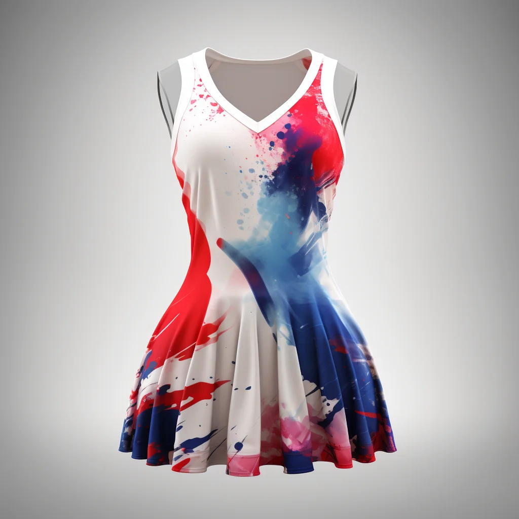 Aibort Custom Wholesale Sublimation Jersey Custom Tennis Shirt Dress Women Quick dry Netball Dresses Tennis training clothes//