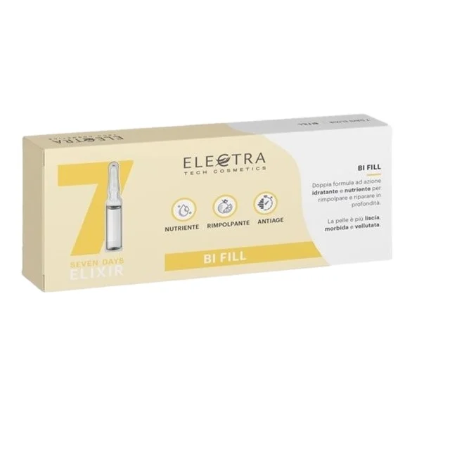 Electra 7 Days Bi Fill Face Serum Biphasic single dose ampoules Nourishing Treatment  Home use