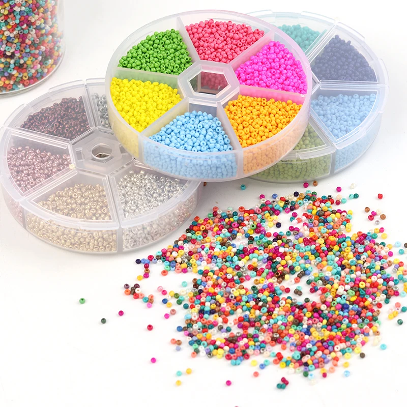 Linsoir 5700 шт. маленькое стеклянное защитное покрытие для Miyuki коробка бисер, бусины для бижутерии, материал для изготовления ювелирных изделий ожерелье браслет ювелирных изделий 54 Цвета 2