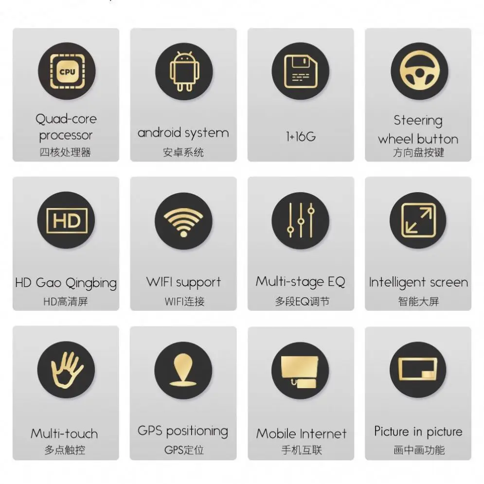 Автомагнитола на Android 10 1920*1080 Gps Wi-Fi Bt 7 дюймов 2 Din