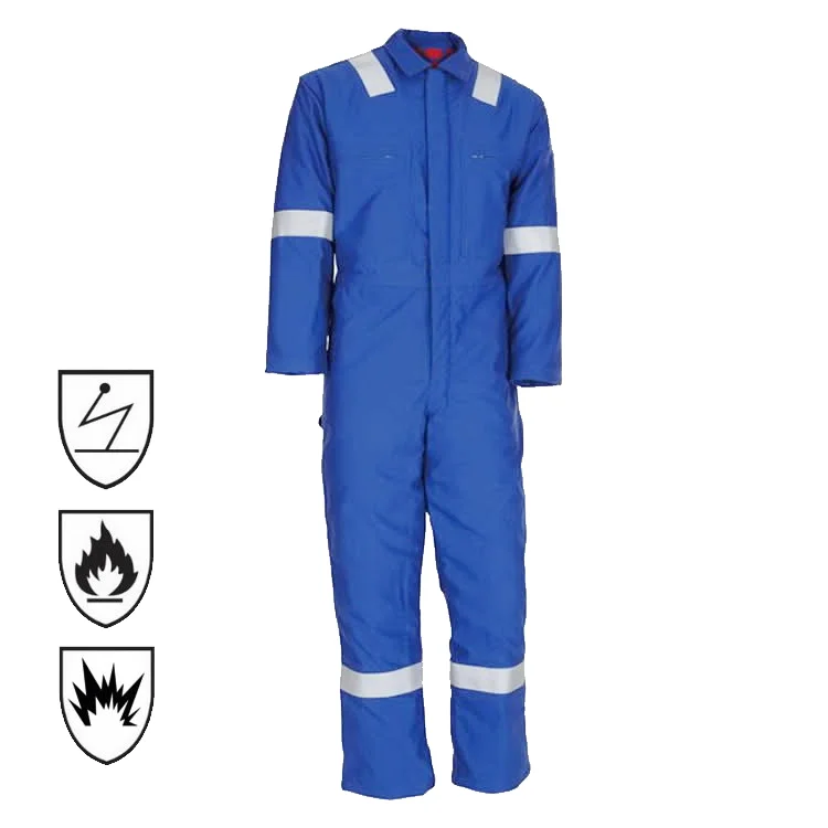Factory Supply Oil And Gas Aramid Nomex Inherent FRC Clothing Coverall Workwear