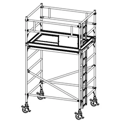 Anniversary 7m EN1004 certification scaffold stairs movable scaffolding system folding work platform