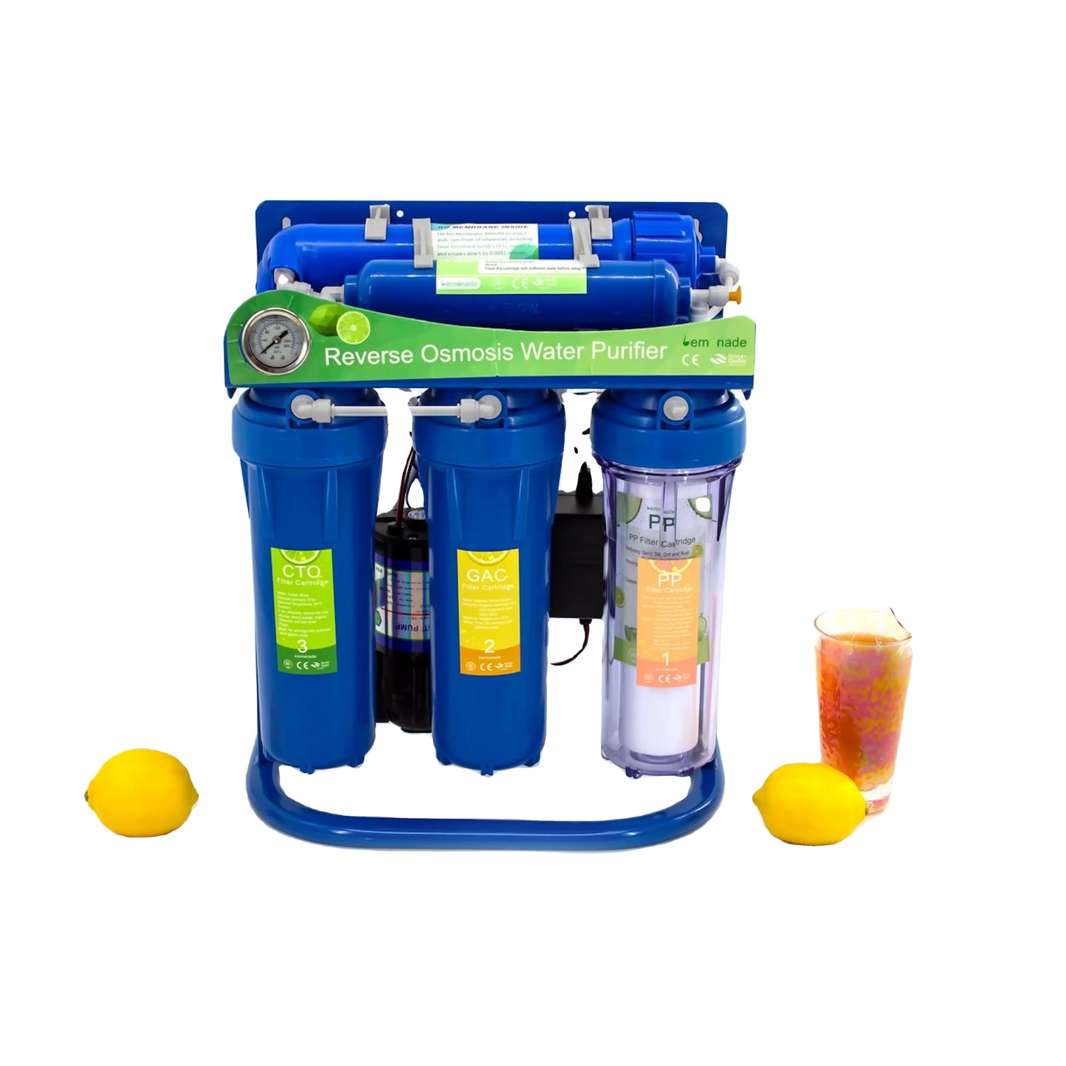 Factory directly High quality 75G 5-Stage Blue color Standing Water Purifier Machine Home