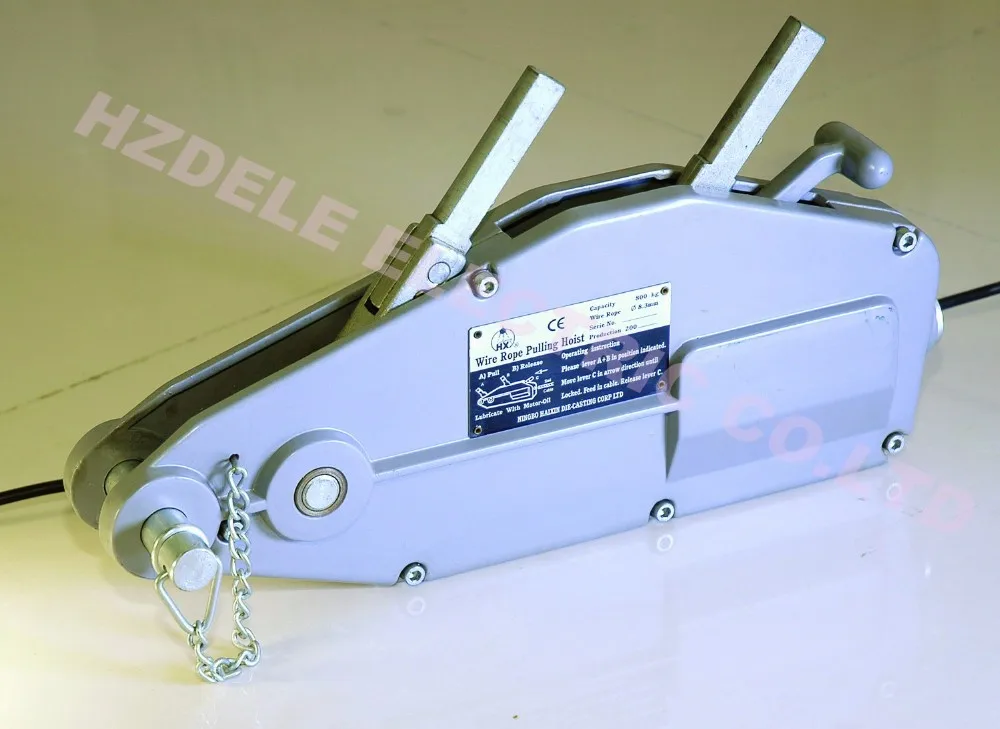 wire rope  DSL-TW3200B  hand winch  manual  anchor pully machine trailer winches Wire Rope Tractor 3.2ton