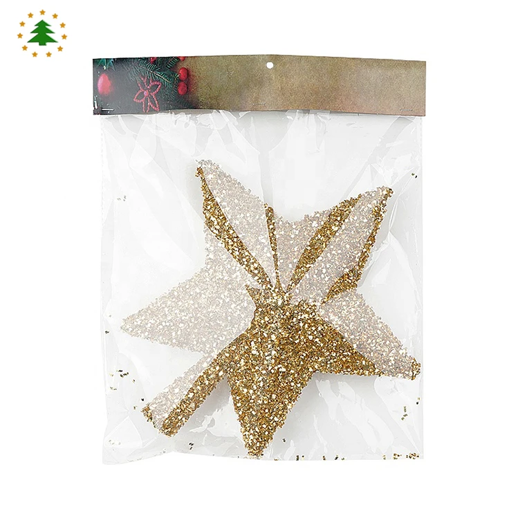 Jintai factory wholesale custom merry christmas tree decoration plastic star topper