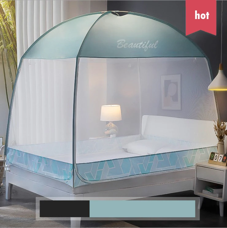 Canopy,  Folding Design with Bottom, 2 Entries, Easy to Install, Storage Bag, 20 product fluorescent green circular mosquito net