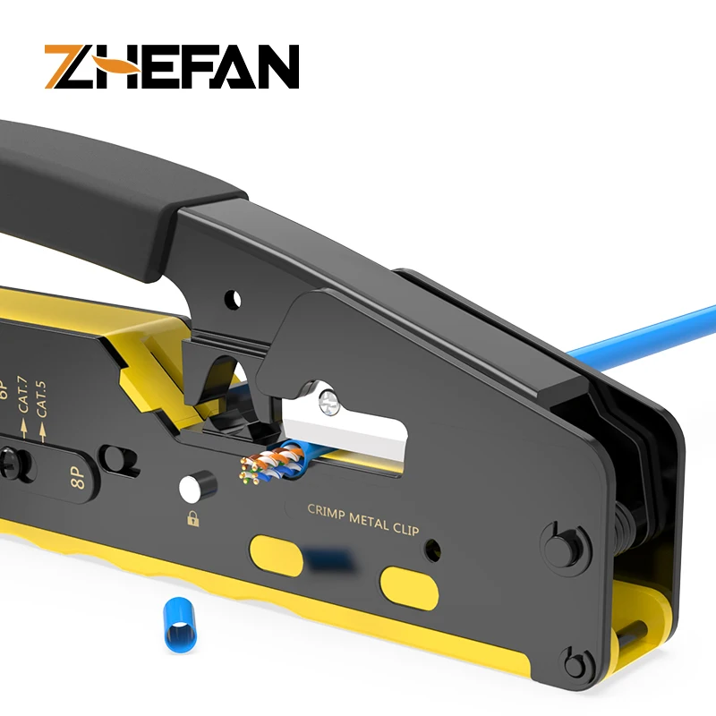 ZHEFAN Pass Through Eazy RJ45 Tool Pass Thru Crimper Tool OEM Factory Eazy RJ45 Crimping Tool Crimping Pliers