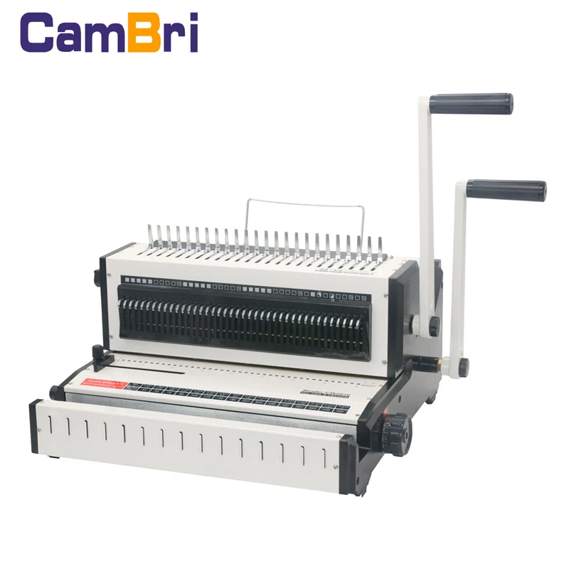 
CW2016 multifunction punching and binding machine for plastic ring binding strips and wire ring 