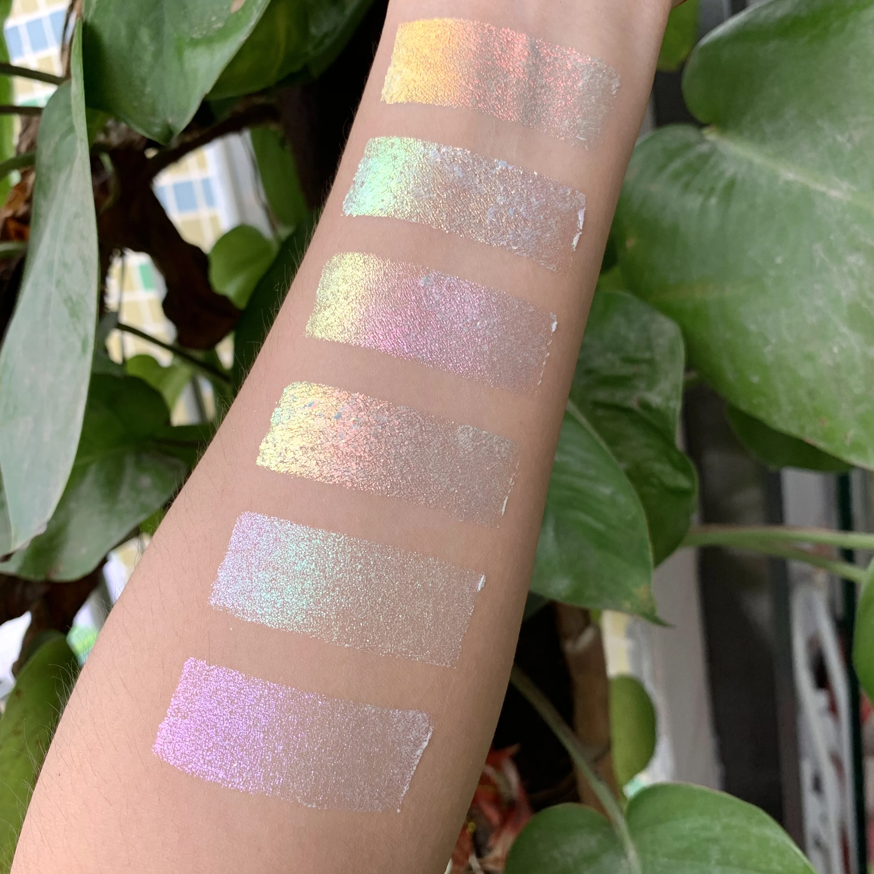 Multi-Use Highlighter Glitter Eyeshadow White Duochrome Highlighter Makeup