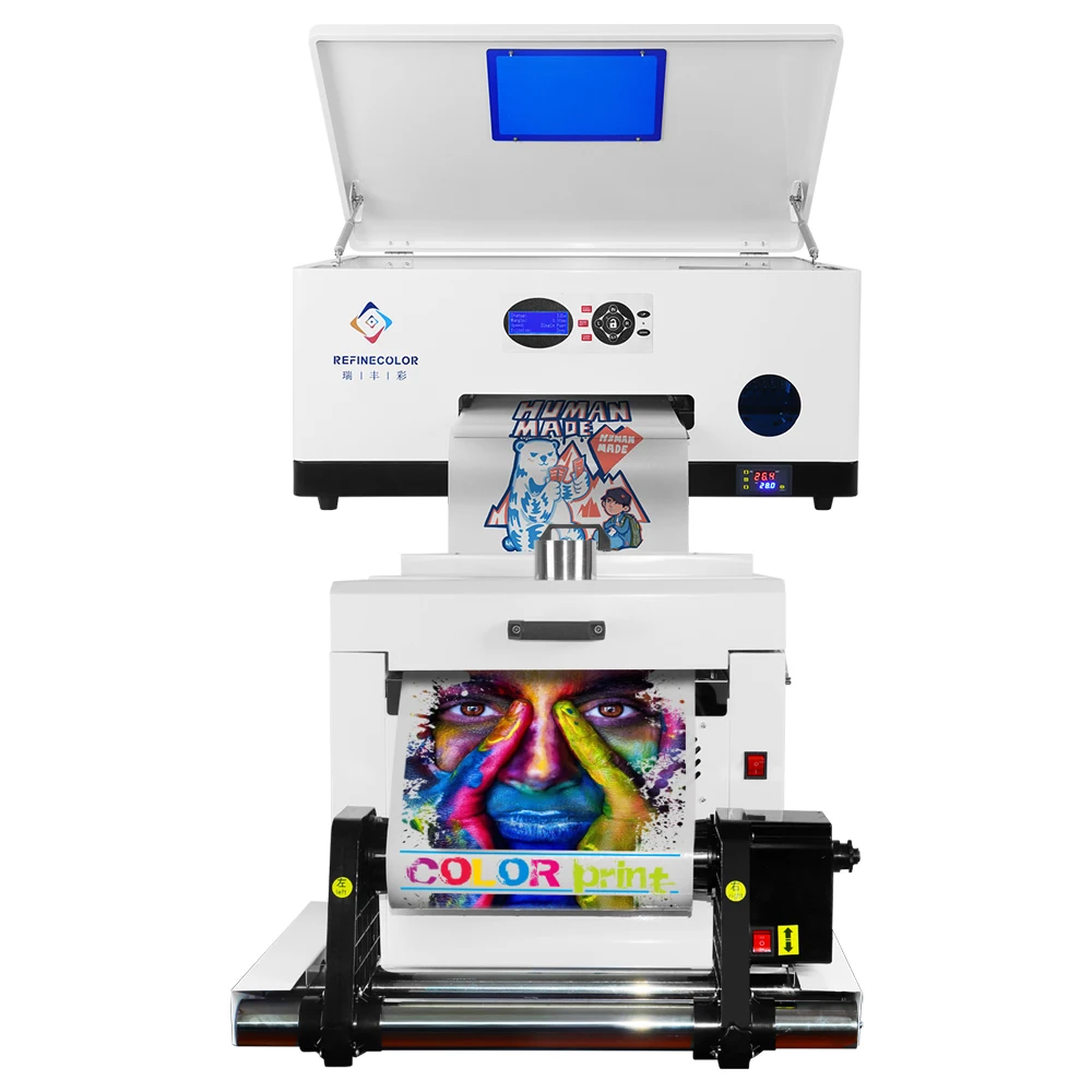 White Ink Direct To Film Printer Plastisol offset heat transfer inkjet Printing Machine XP600 DTF Printer