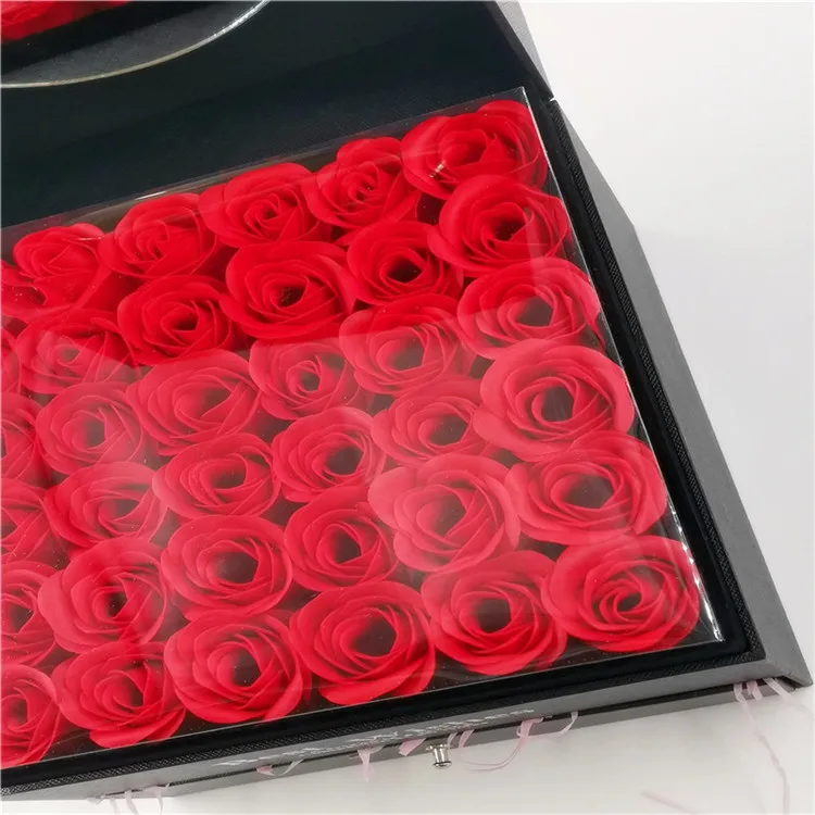 Exclusive set of flower packaging kraft paper box pvc window