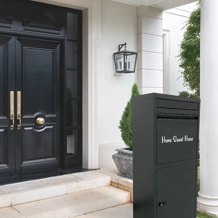 Почтовый ящик JH-Mech с запираемым ключом противоугонная свободно стоящая оцинкованная стальная уличная коробка для посылок