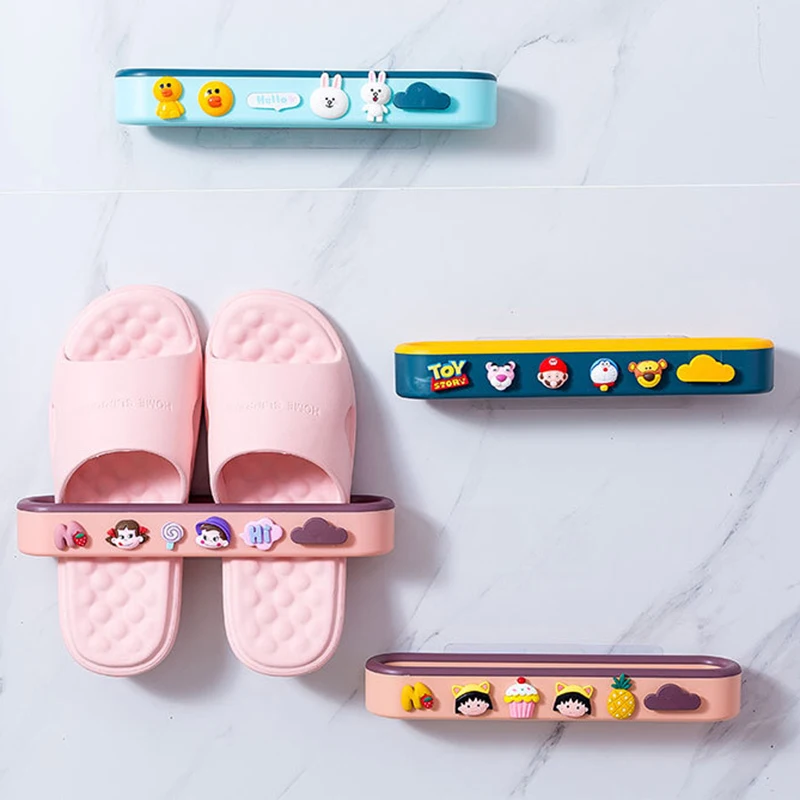 Принадлежности для ванной комнаты, вешалка для полотенец, настенная вешалка для обуви без пробивания отверстий, стеллаж для тапочек на стену унитаза