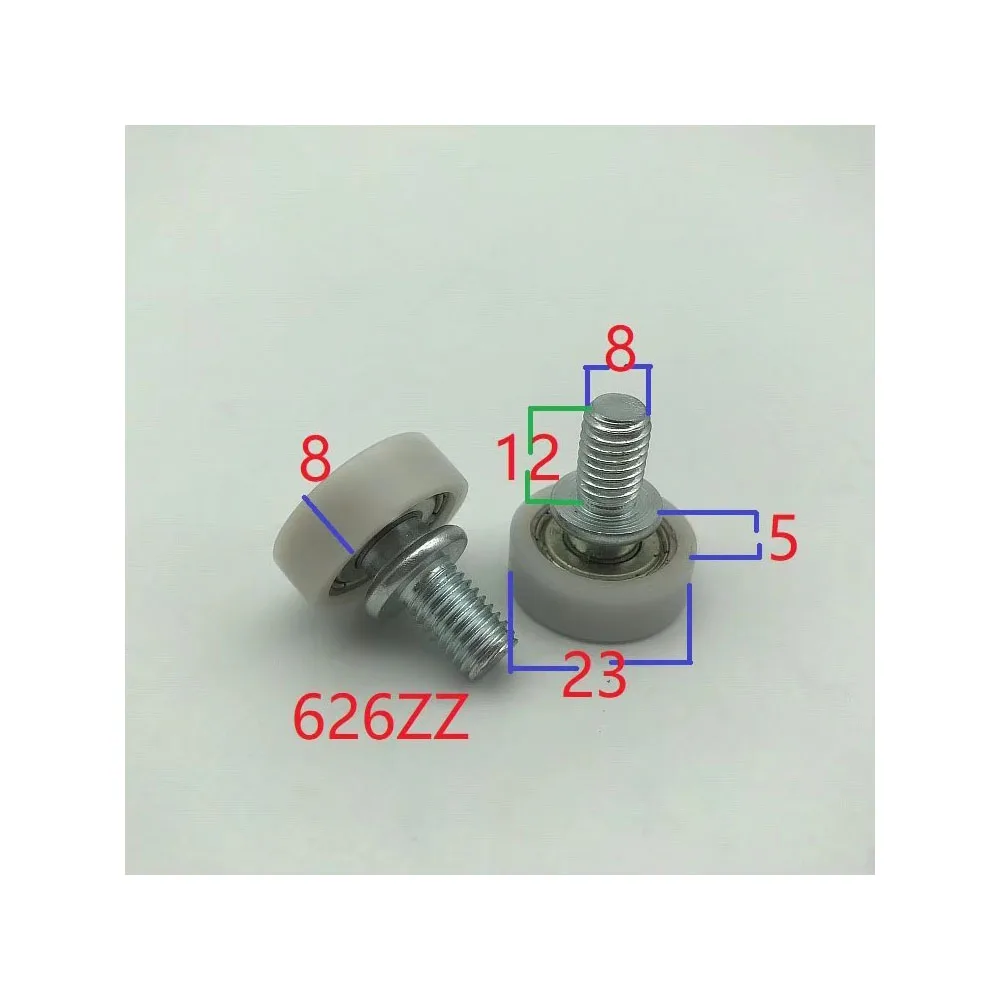 
new design low noise 26mm Pu coated bearing with screw for sliding door window manufacturer 