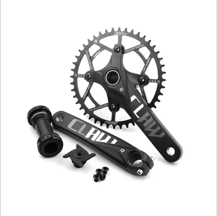
PROWHEEL Mountain Bike Hollow All-in-One Crankset 104BCD Single Disk 32T38T42T52T Modified Crankset 