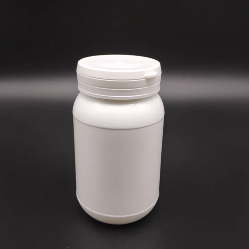 ISO manufacture new product round white  225ml  HDPE PE tamper plastic  medicine pill  bottle with tear off cap