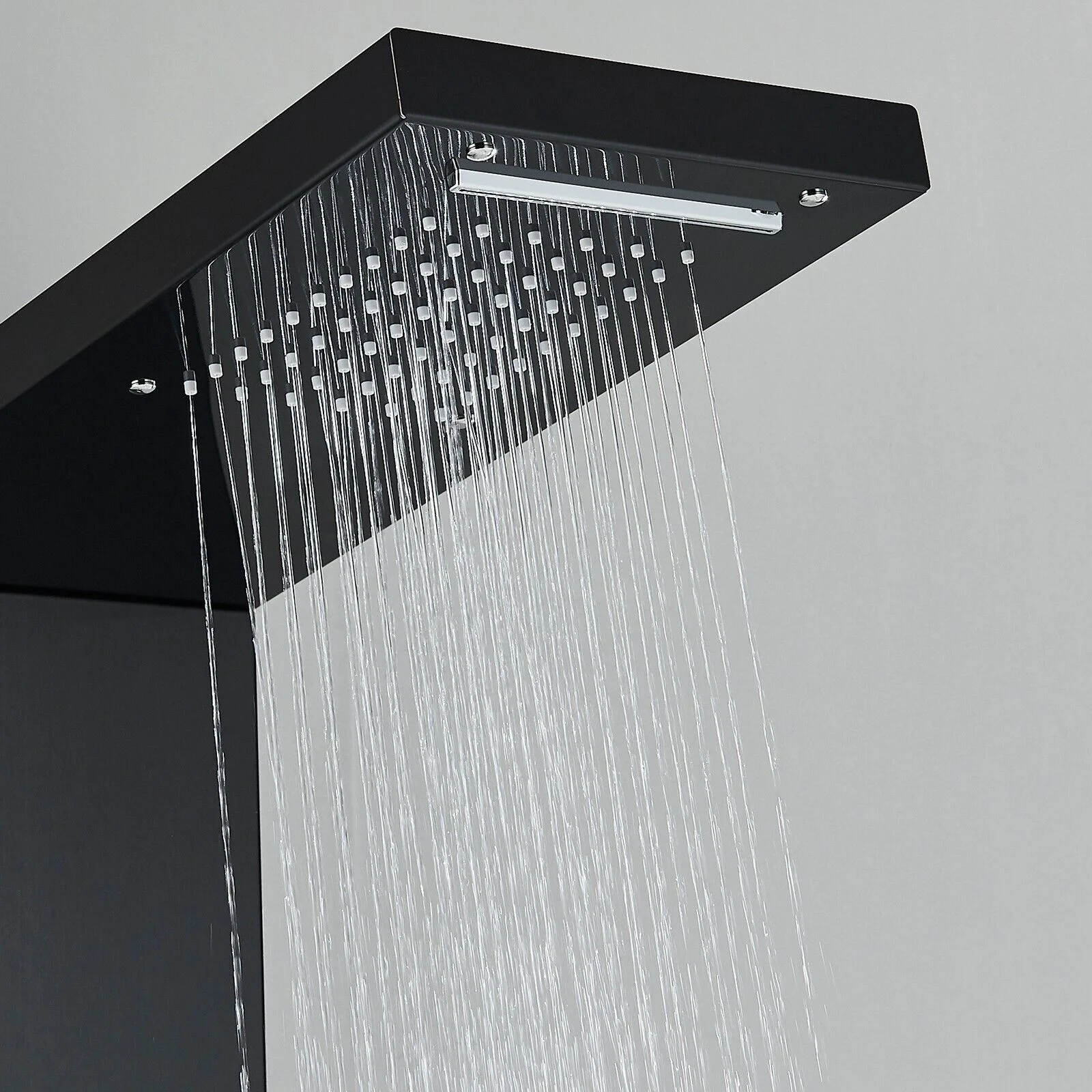 Hot Sale Luxury Thermostatic Rain Shower Head Bathroom Stainless Steel Wall Mounted Waterfall Shower Panels