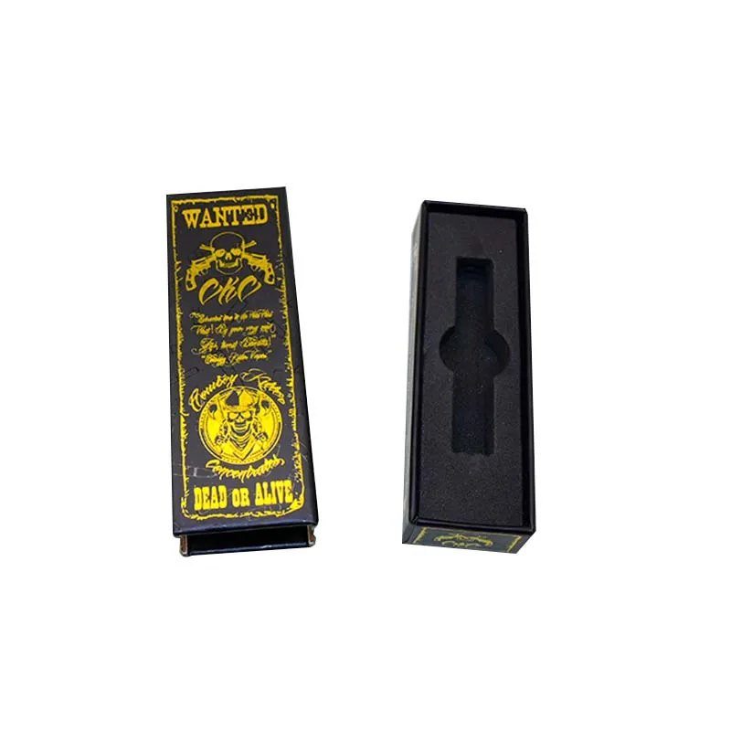 Luxury Oem Cardboard Cartridge Box Rigid   Packaging 0.5ml 1ml 2ml oil Empty Pod  Cartridge Drawer Box Sliding Cart Packaging