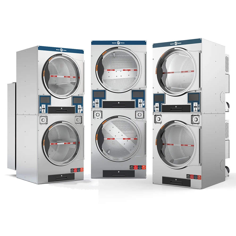 Factory direct sale Cheap Price Washing Machine and dryer stack Commercial Laundry Automatic