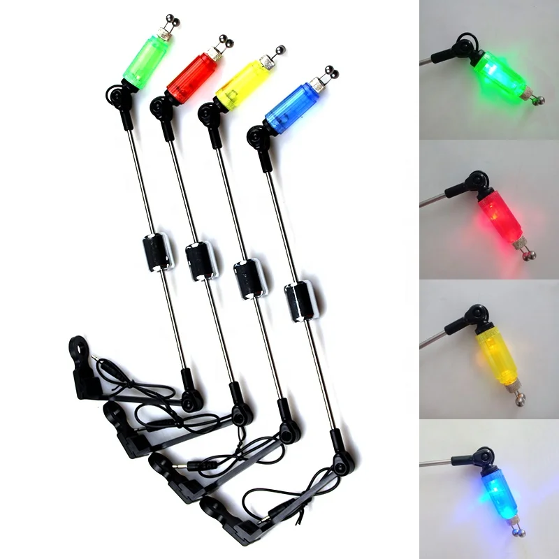 Electronic Carp Fishing Swinger Bite Alarms Fishing Hanger Swinger Indicator 4 colors Illuminated Fishing Tool