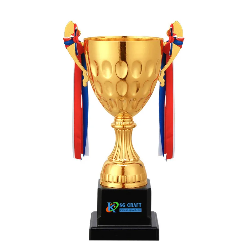 New arrive big crystal gold sliver bronze sport trophy resin cups from china