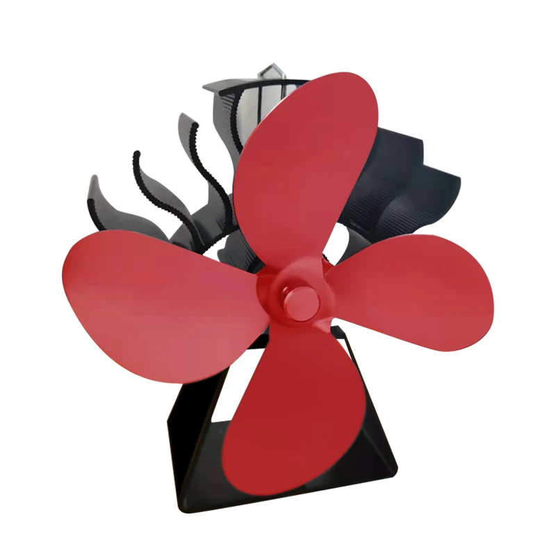 hot sell on Amazon typical Eco Friendly Heat Powered Wood Burning Stove Fan use on fireplace stove fan