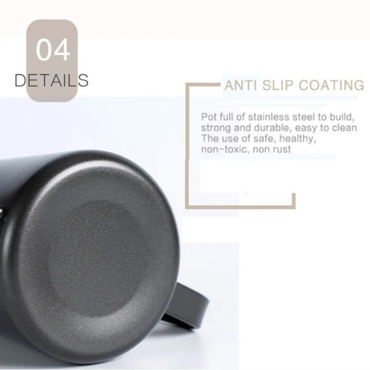 600ml Stainless Steel Gooseneck Long Spout Hand Drip Coffee Pot Pour Over Kettle Coffee Tools