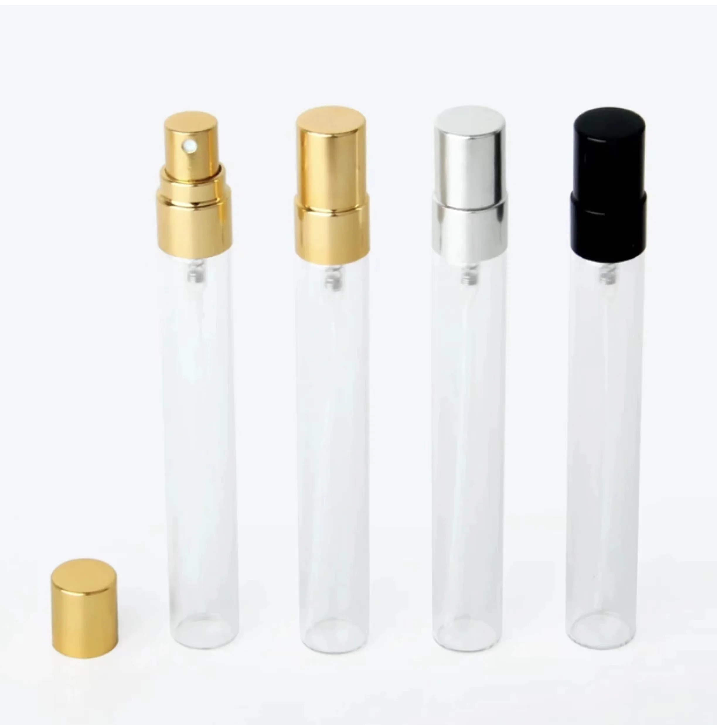 2ml 3ml 5ml 10ml Mini Clear Spray Bottle Glass Perfume Sample Atomizer Spray Bottles with gift box
