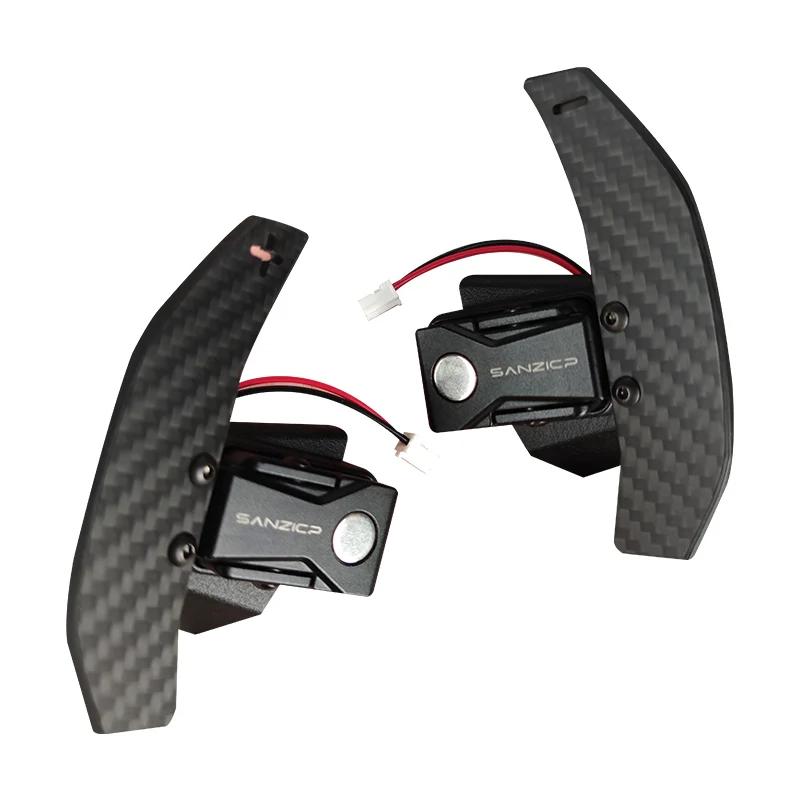 Real Carbon Fiber Steering Wheel Extension Paddle Shifter For  VW  Golf 8 GTI MK8