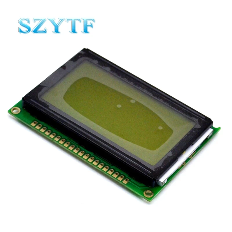 5V WG12864B  Dots Graphic Gray LCD Display module KS0107  Raspberry Pi  Compatible Controller