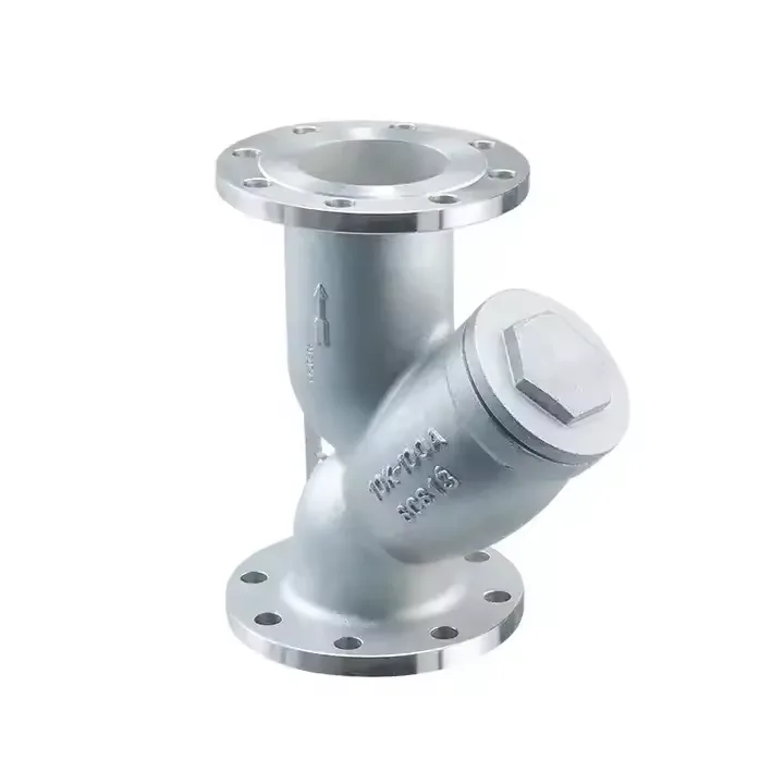 Dn100 Low Pressure Jis Flange Stainless Steel water flow control valve Y-strainer For Protect Pumps
