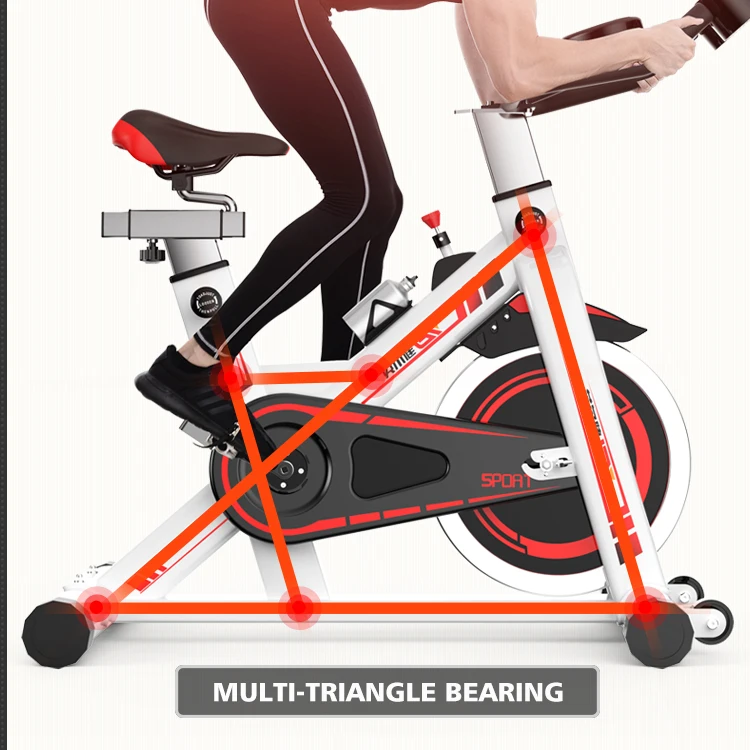 Indoor body building home gym equipment fitness machine exercise folding magnetic static bicycle sports spin bike