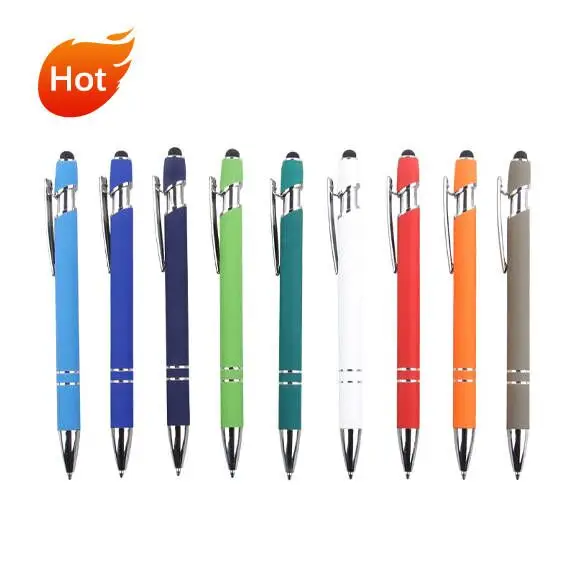 BECOL High Quality Multifunction Ballpoint Pen Customized Advertising Gift Pen Metal Stylus Ball Pen with Custom Logo Printed