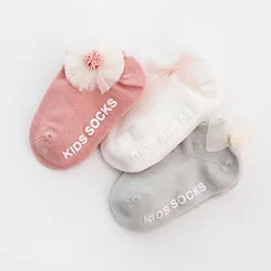 Autumn&Winter new style non silp short cute teen young baby girl lace tube socks