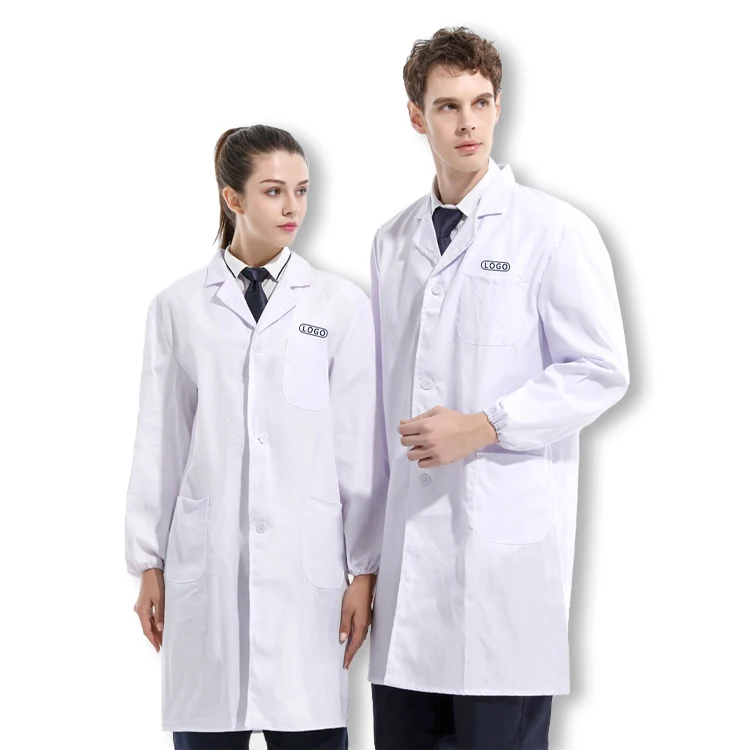 White coat Long Sleeve short sleeve wholesale Custom logo The hospital Medical school pharmacy laboratory