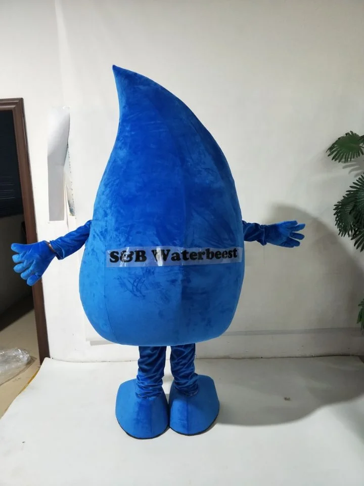 2019 Best selling soft plush water drop custom mascot costumes drip character mascot costumes for kids party