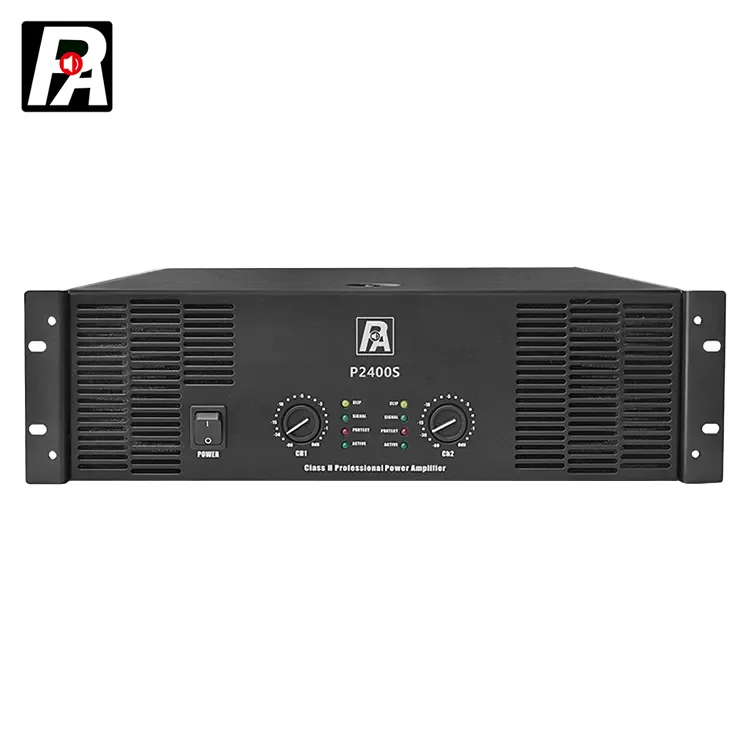 Профессиональный наружный сценический усилитель мощности 3U 2000 Вт 2*1300 металлический корпус с сопротивлением 8 Ом для развлекательных выступлений