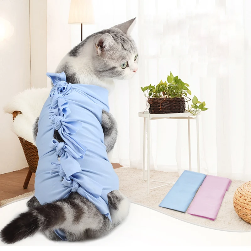
Professional Cat Recovery Suit Cat Breathable Suit Gown Clothes Special Costume for Cat Supplies 