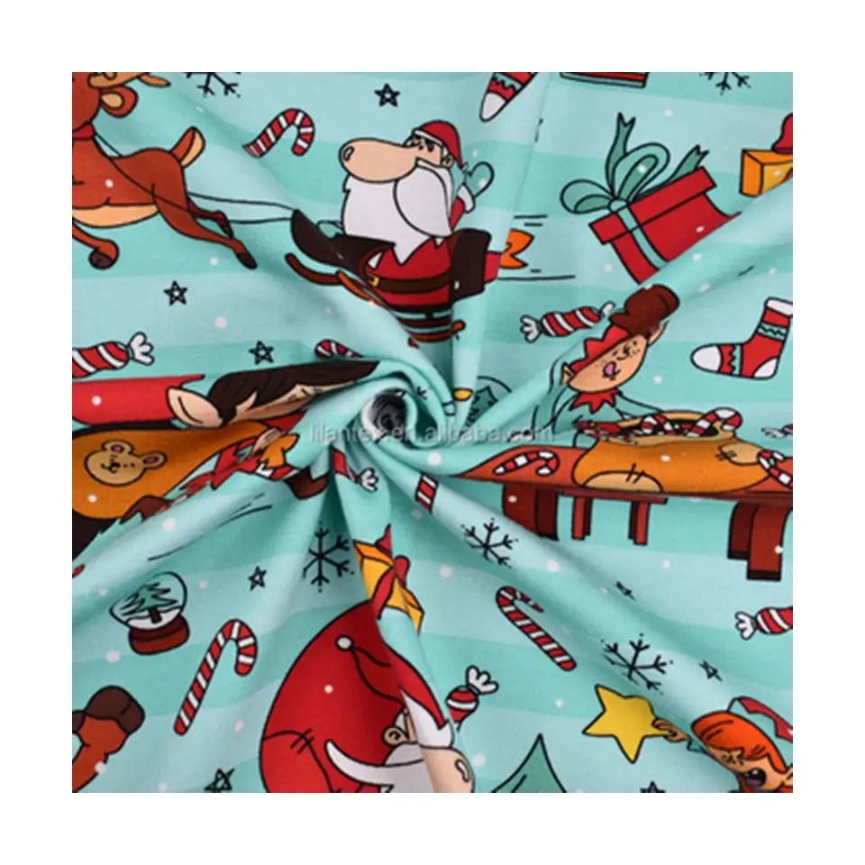 Best Quality NO MOQ Custom  Printing Cotton Spandex Fabric for Clothing Cotton Spandex Fabric