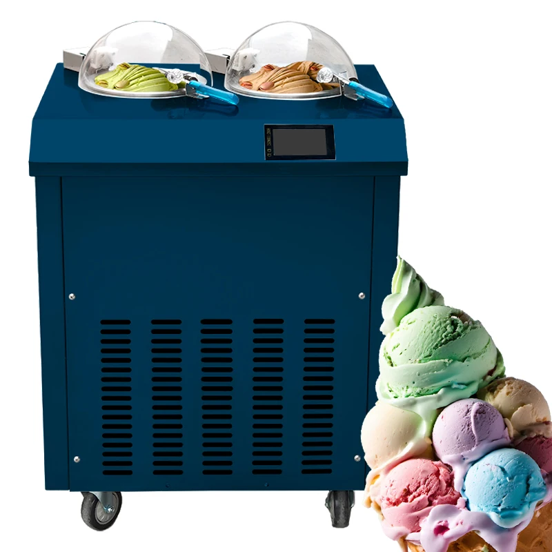 Professional Supplier Gelato Freezer Ice Cream Display / Turkish Ice Cream Containers / Turkish Ice Cream Machine