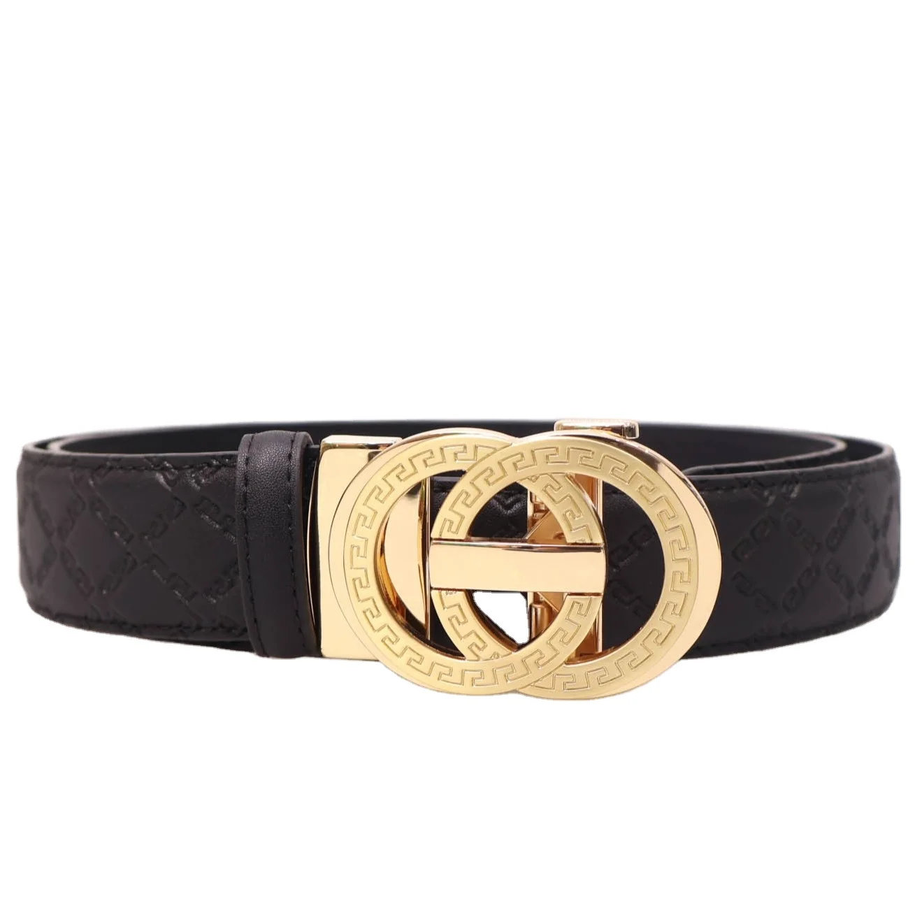 Hot sale customizable Automatic leather belt for man designer embossed genuine leather belts for lady luxury leather men belt