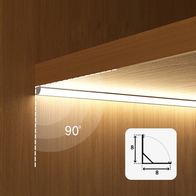 Smart Sensor Light LED Aluminum Profile LED Strip Light Full Lighting Solution For Cabinet