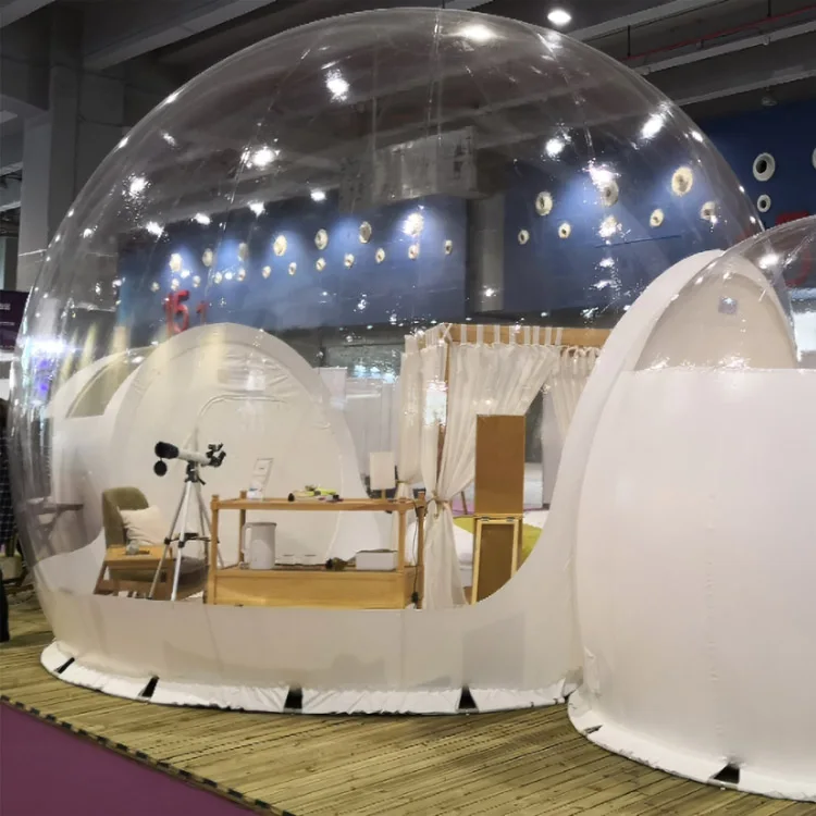 Galvanized steel structure best pvc geo dome igloo dome house prefab dome shaped monolithic house