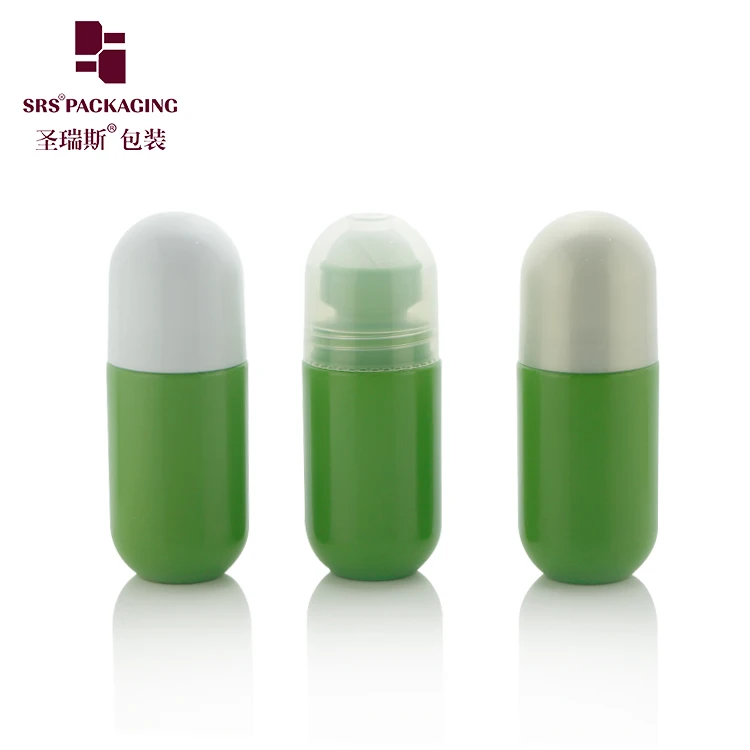 RPPA-50ml Wholesale Eco-friendly White PP PCR Plastic Bottle with Screw Cap with Hollow Plastic Ball With Silkscreen for Gel
