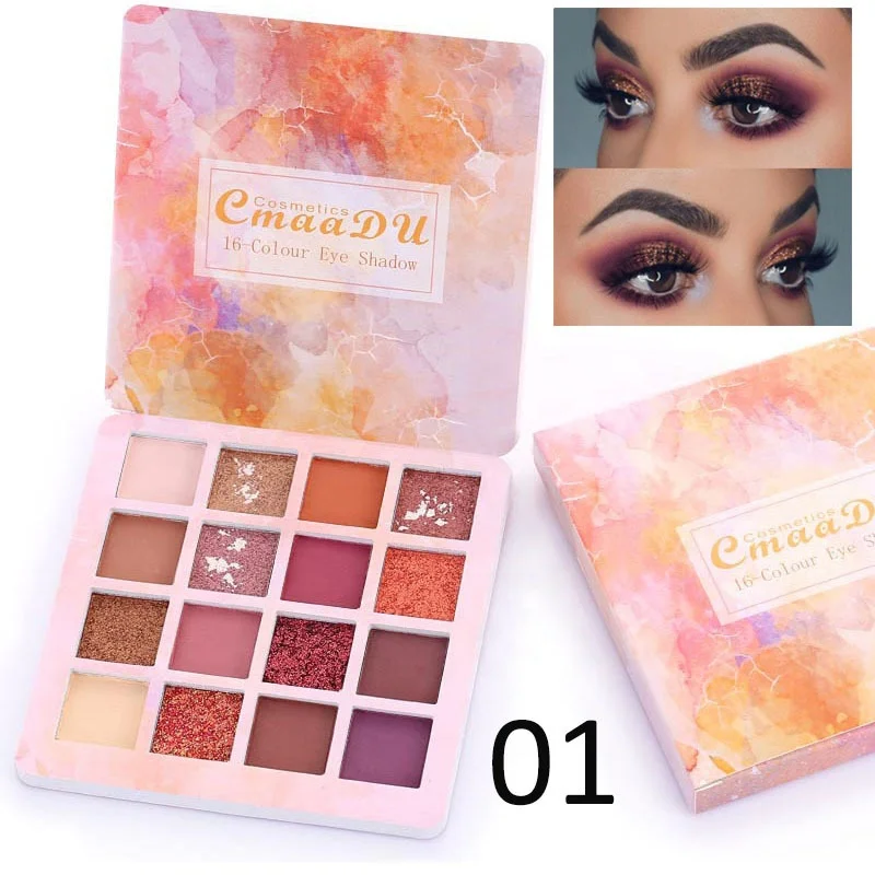 
Private Label Beauty Halal Cosmetic China Manufacturer Unique Chameleon Eyeshadow Palette Makeup Products 