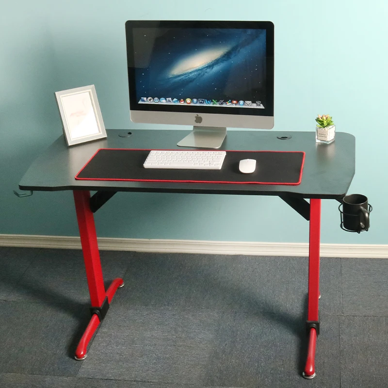 47 дюймов гоночный стиль черный Heavy Duty письма офис компьютерный стол игровой с Usb ручка шкаф крючок для наушников