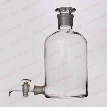 Прямая Заводская поставка, лабораторная стеклянная посуда, прозрачное стекло с рассыпчатой бутылкой-аспиратором