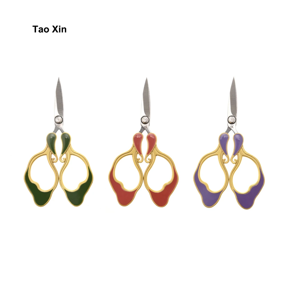 Wholesale mini double sided colors scissor vintage craft embroidery scissors