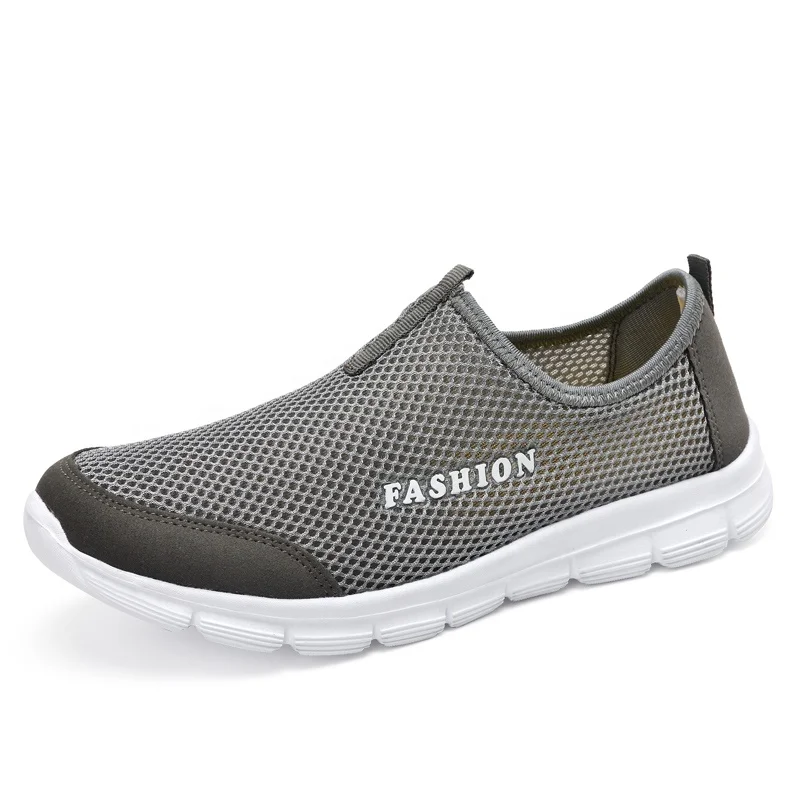 
2020 Summer Breathable Mesh Sneakers Men Shoes Comfortable Slip On Male Shoes Loafers Casual Walking Footwear 